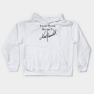 If Lost Please Return To - Kat Barrell Auto Kids Hoodie